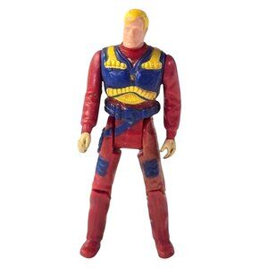 Vintage M.A.S.K. Action Figure Matt Tracker 1985 Kenner MASK 1980s Toy Red Blue